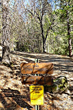 Sign at the trailhead.
