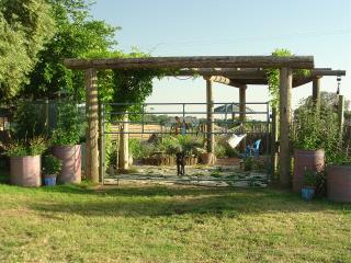 Original entryway to the pond garden