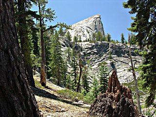 View of the final part of the Half Dome trail