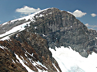 Looking back at the east wall of Mt. Dana