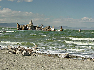 Tufas at the south shore of Mono Lake.